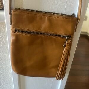 HOBO Caramel Leather Crossbody Bag